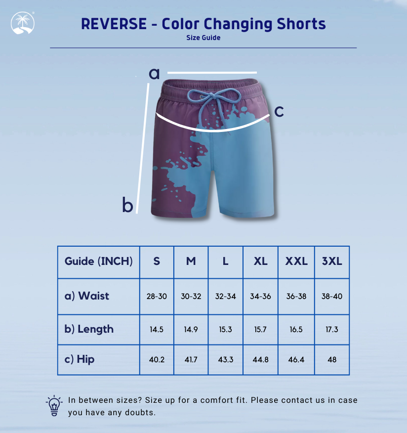 Reverse | Yellow - Green Color Changing Shorts - SHORTSCAPE