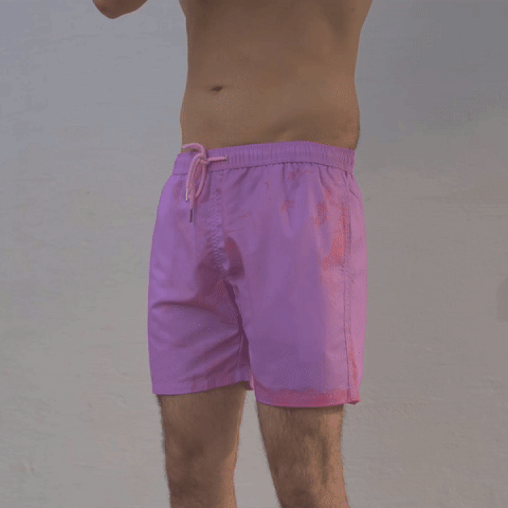 Pink – Cherry Color Changing Shorts - Shortscape