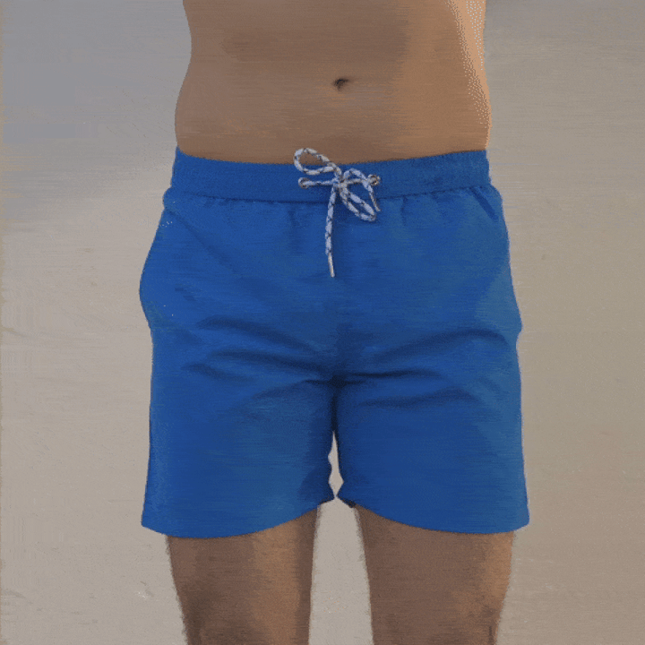 Blue Floral Water-Reactive Shorts - Shortscape