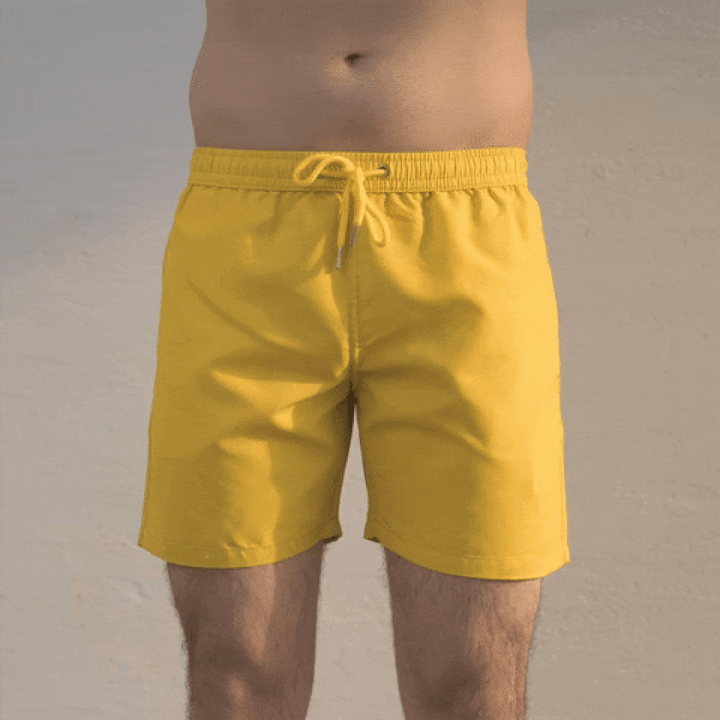 Yellow – Green Color Changing Shorts - Shortscape