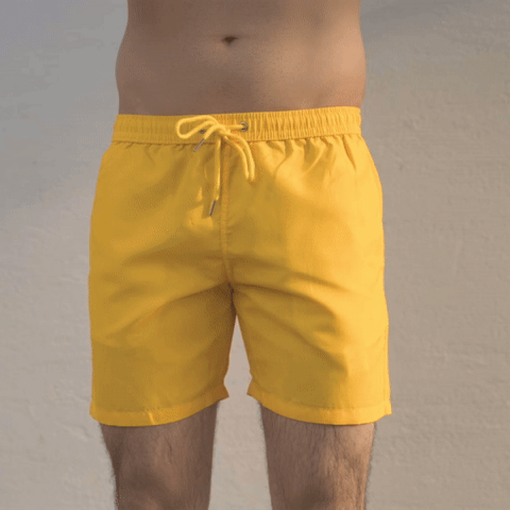 Yellow – Orange Color Changing Shorts - Shortscape